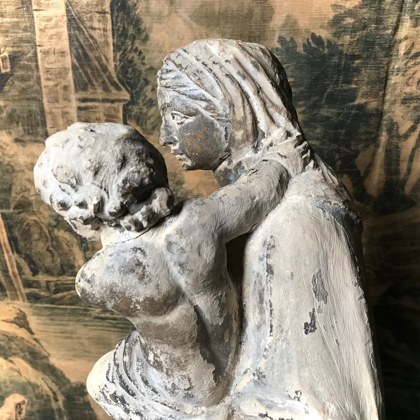 Limestone Virgin & Child Carving c.1640-1660
