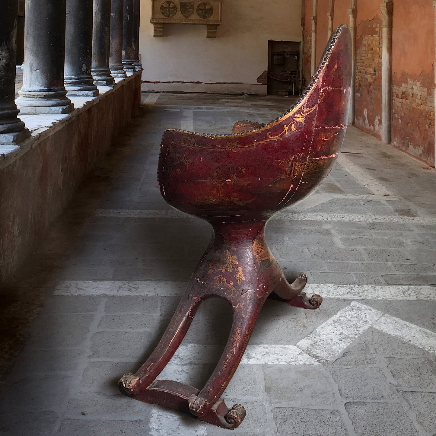 Rare Venetian Gondola Chair c.1740