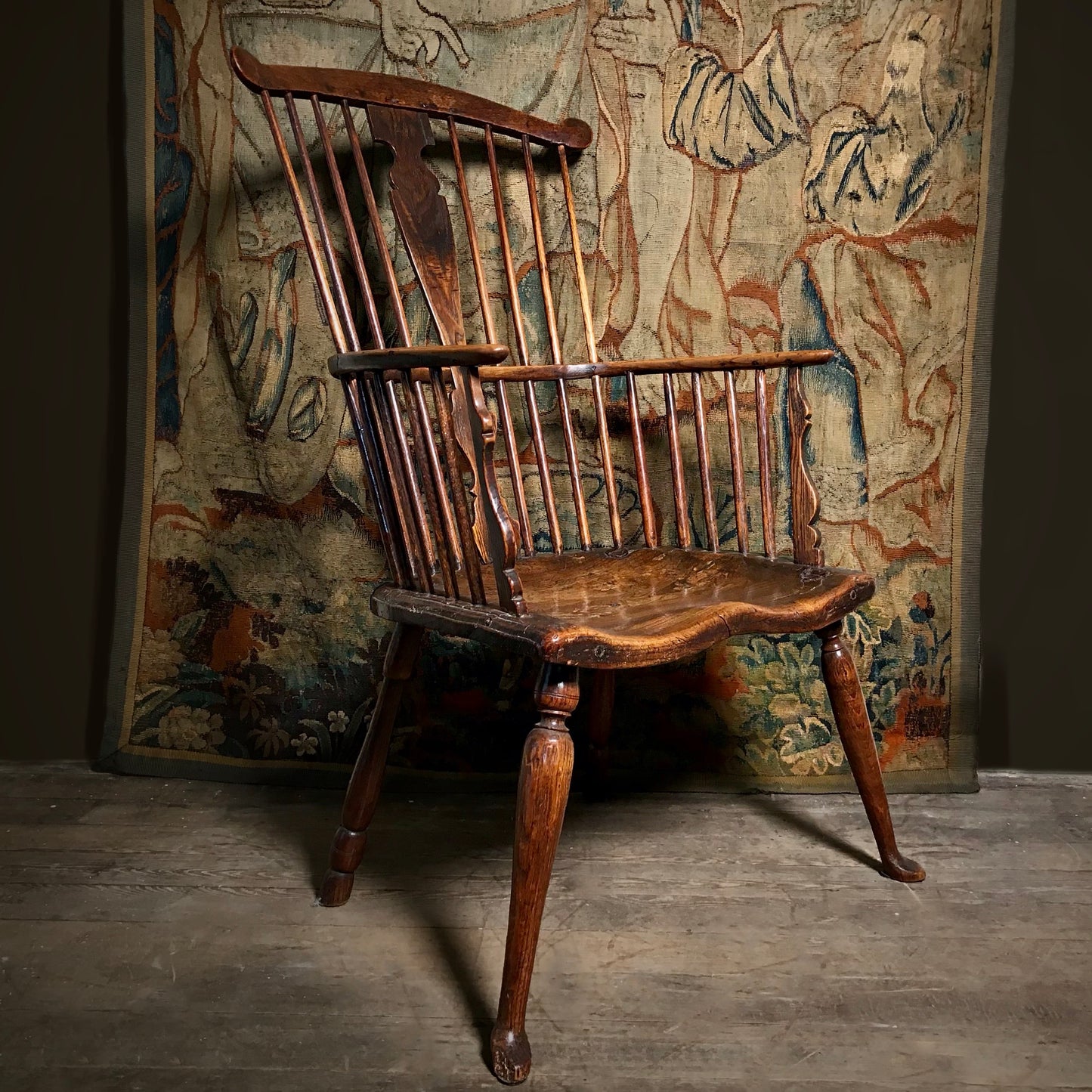 Early Georgian Ash & Elm Windsor Chair c.1760
