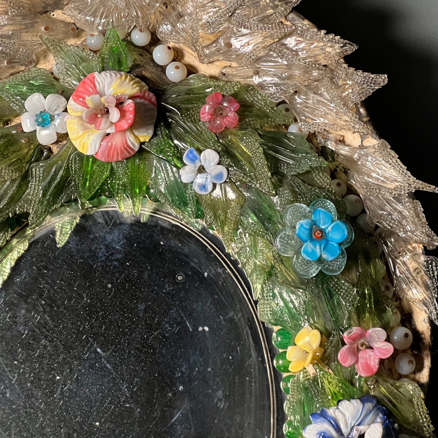 Italian Venetian “Primavera” Murano Mirror c.1860