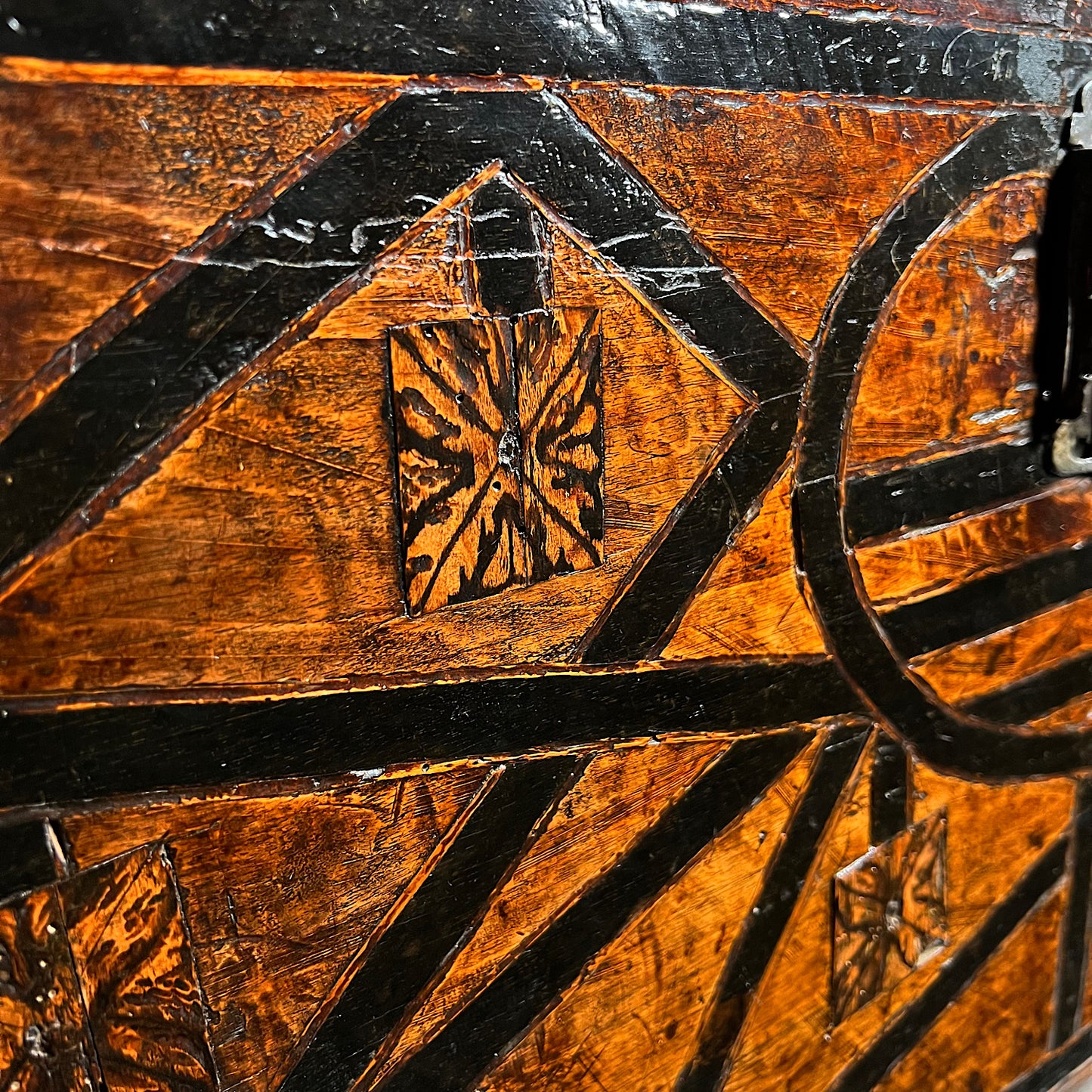 Renaissance Walnut Geometrically Inlaid Vargueno/Bargueno c.1530-1550.