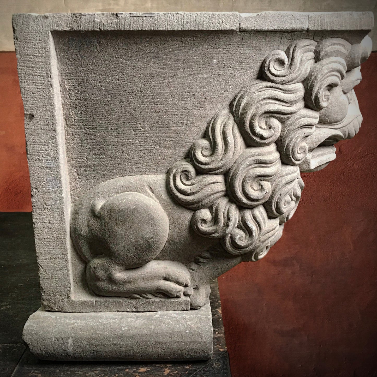 Pair of Carved Lions c.1730
