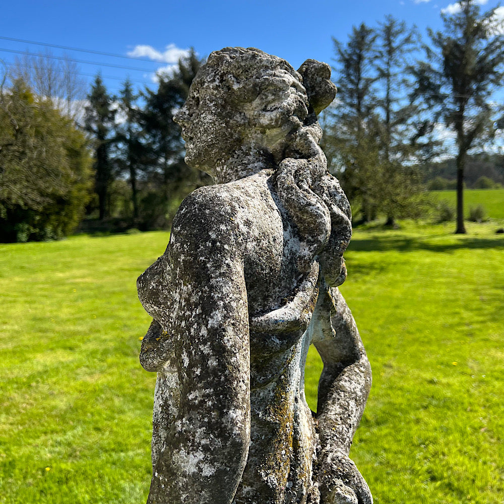 Statue of Flora with Plinth Mid 20th Century