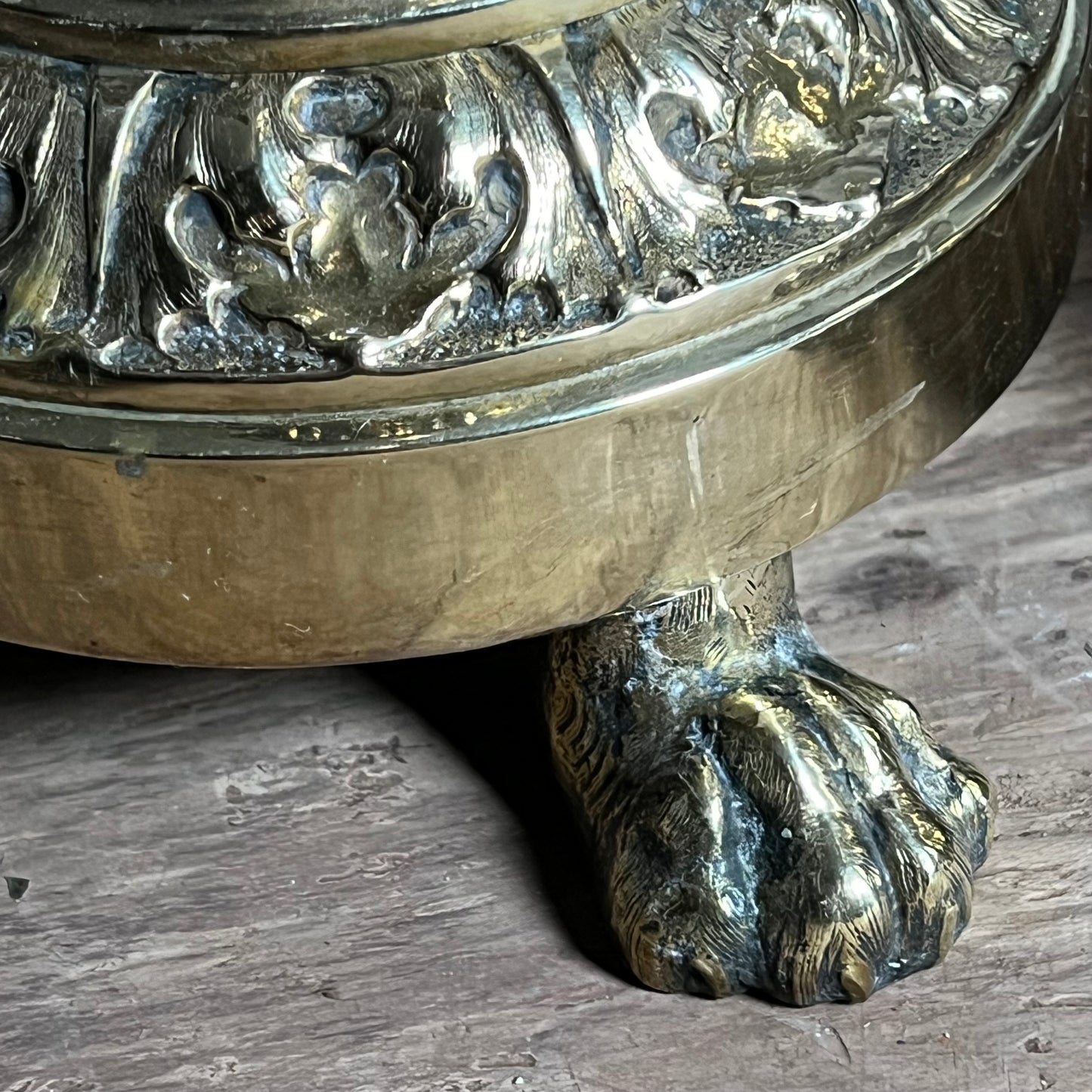 Set of Four Large Ecclesiastical Brass Altar Candlesticks c.1850