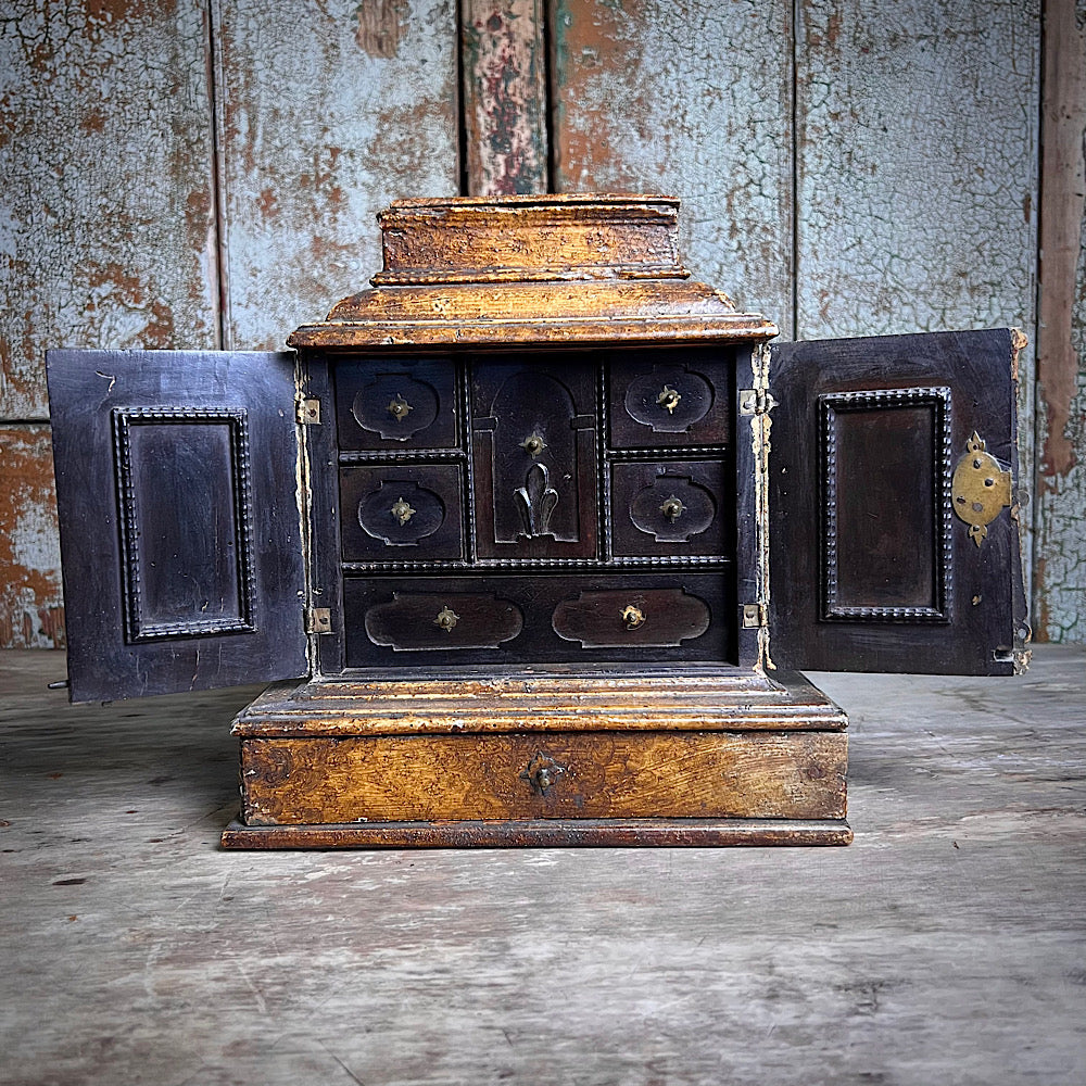 Diminutive Flemish Collectors Table Cabinet c.1680