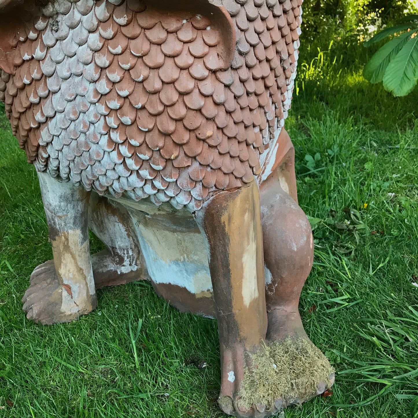 A Pair Terracotta Gatekeeper Lions/ Dogs of Foo