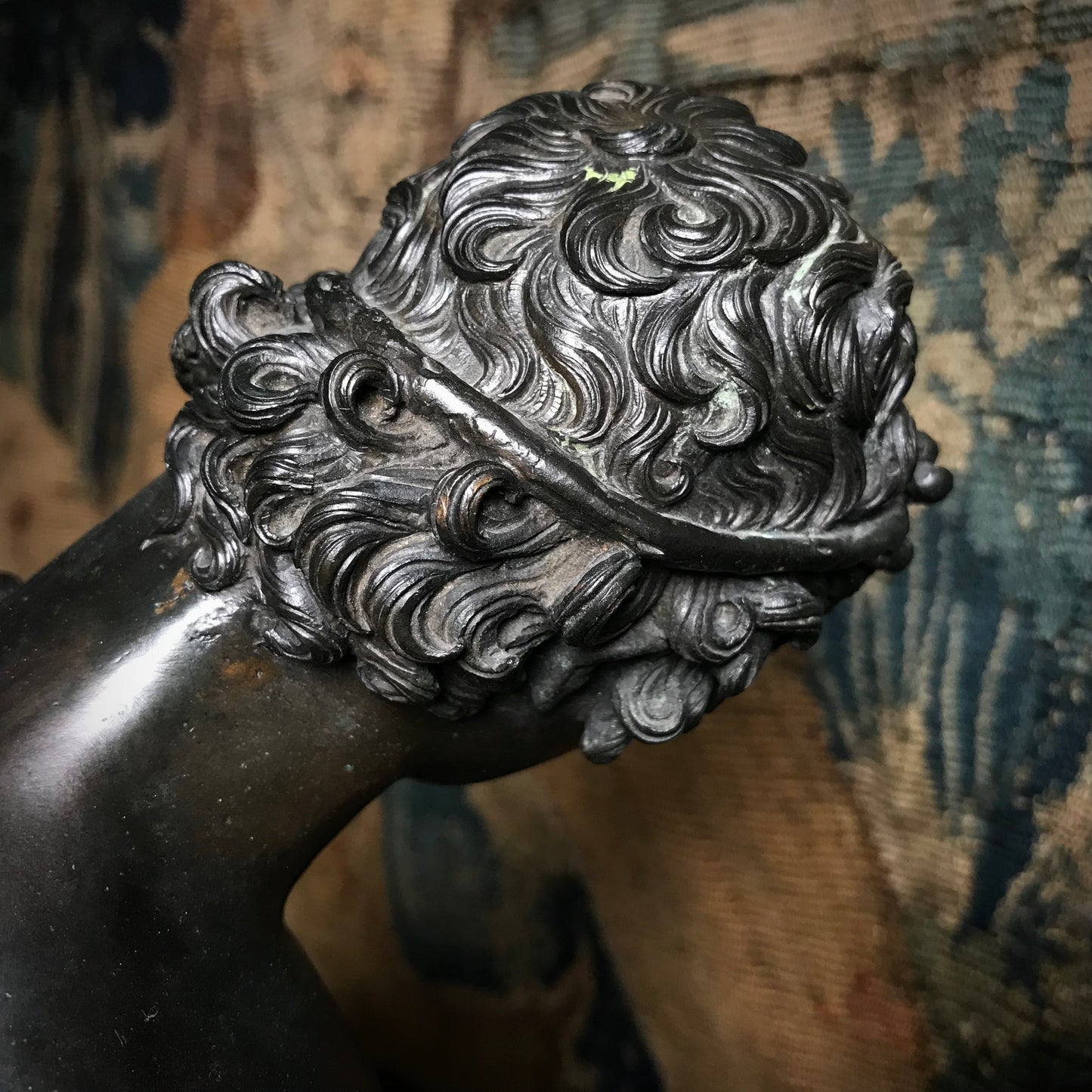 “Narcissus” Bronze by Sabatino de Angelis & Fils dated 1889