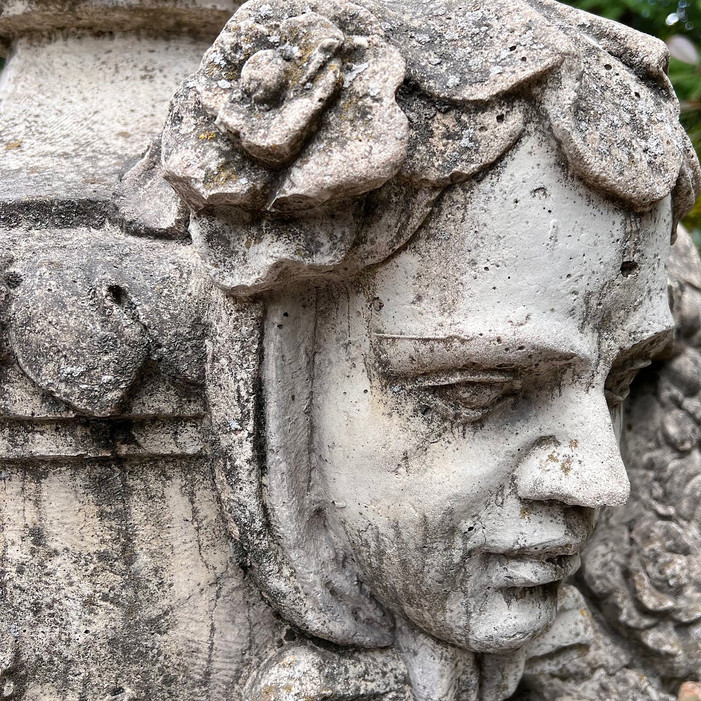 Giant Centrepiece Urn with Gothic Heads