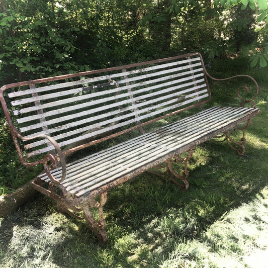 Wrought Iron Garden Bench c.1890