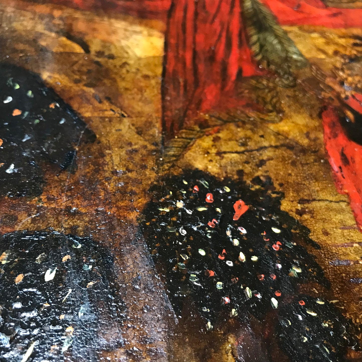 Icon Painting depicting the Fiery Ascent of the Prophet Elijah, Russian School 17th Century and later