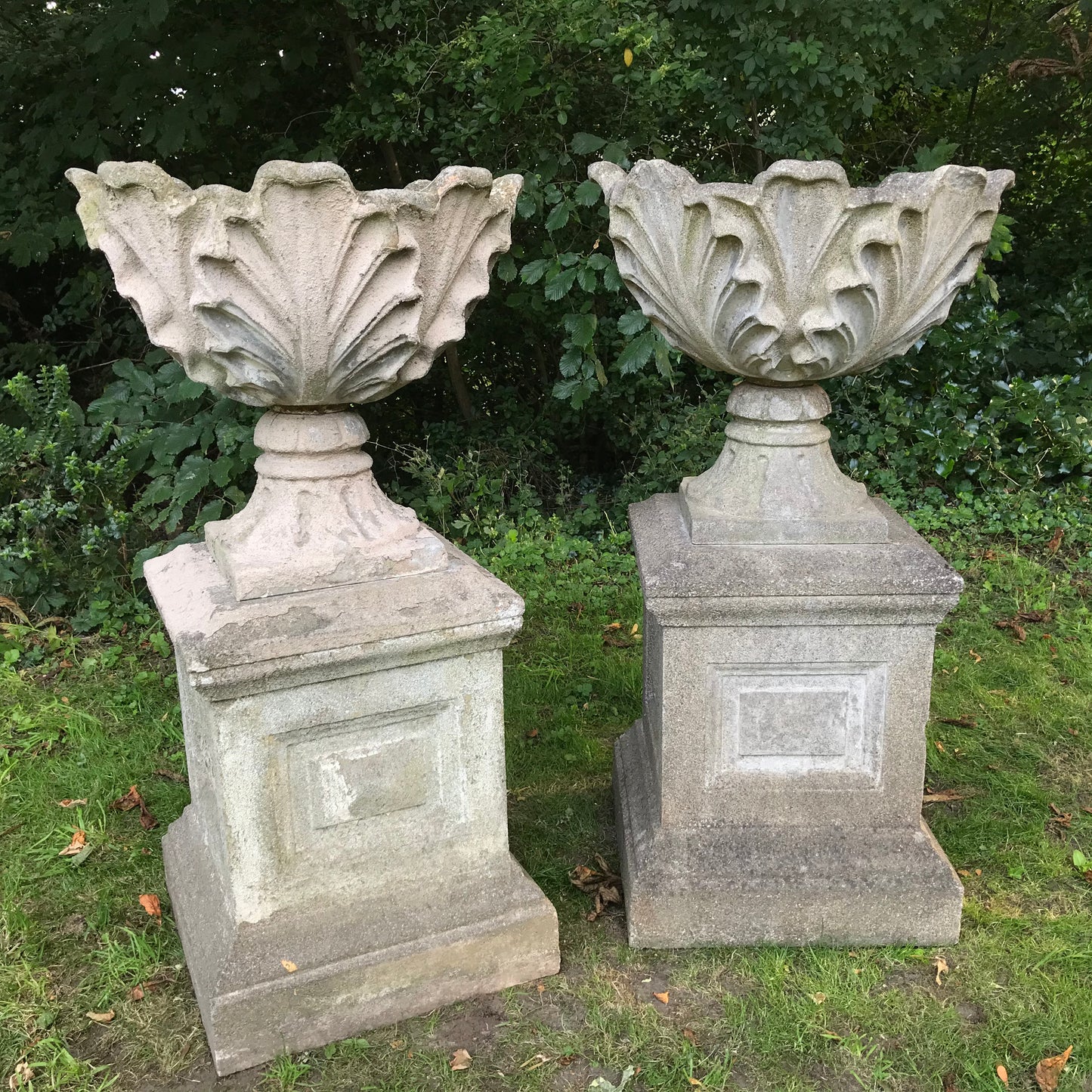 Acanthus Urns with Plinths c.1930