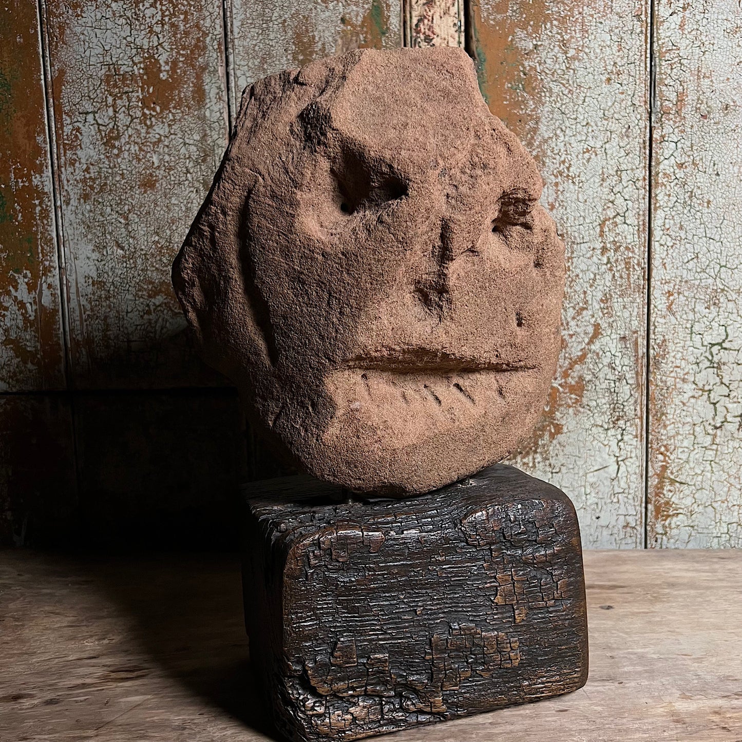 Large Celtic Stone Head