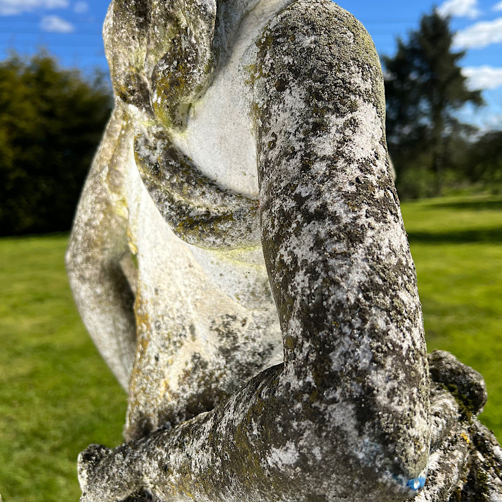 Statue of Flora with Plinth Mid 20th Century