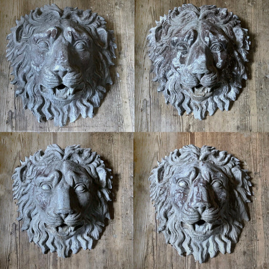 H.Crowther Lion Head Wall Fountain c.1920