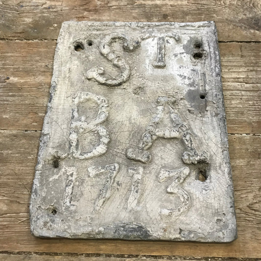 Rare Lead St Bartholomew's London Boundary Marker c.1713