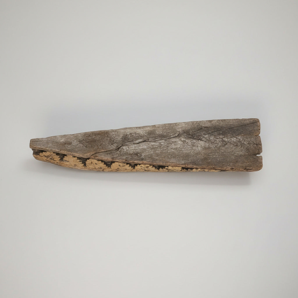 Late 18th–Early 19th-Century Carved English Oak Naval Acanthus Frieze, c.1790–1810