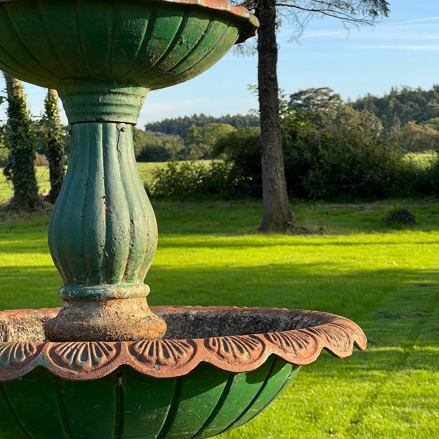 Two-Tiered French Cast Iron Fountain
