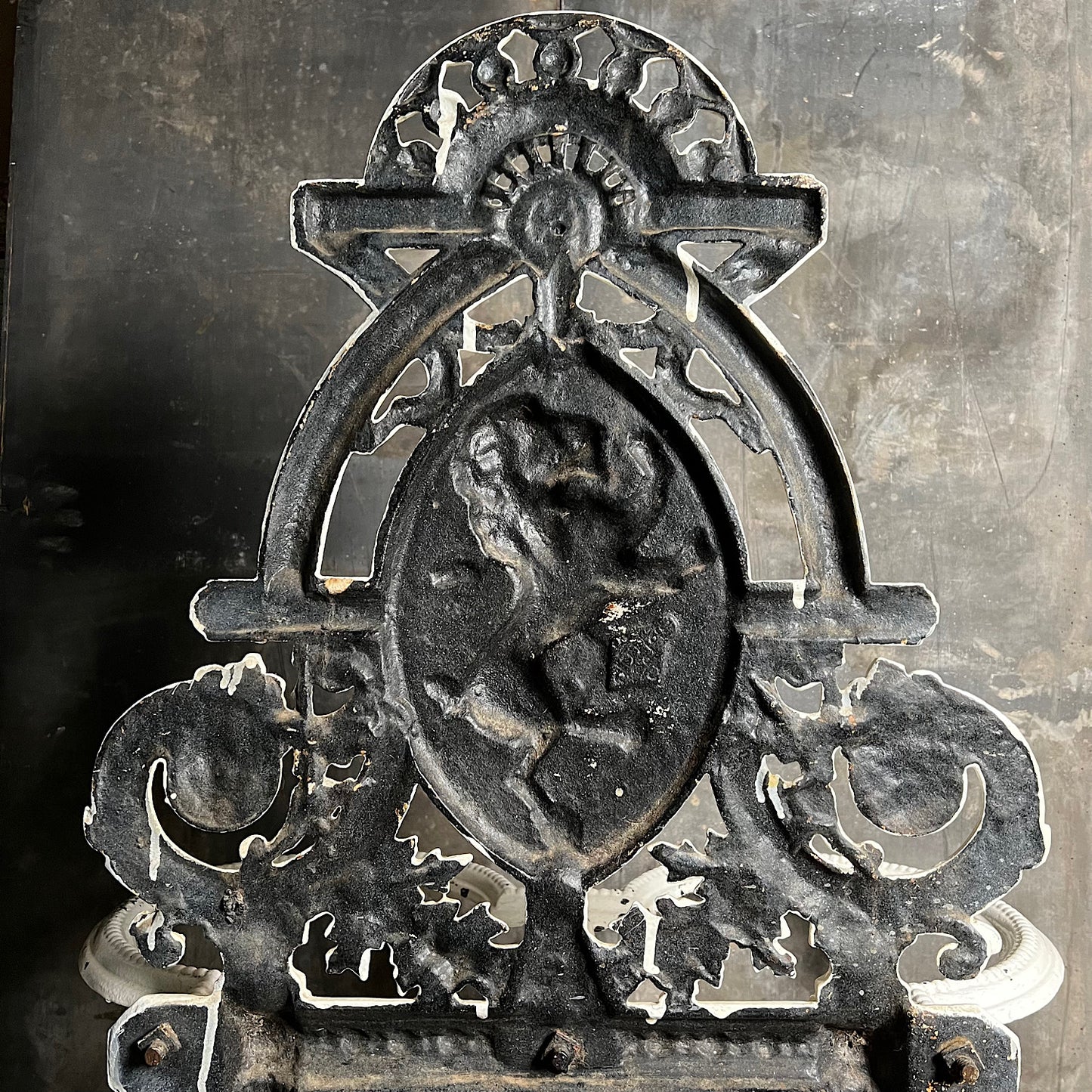 Large Scottish Country House Cast Iron Stick Stand c.1880