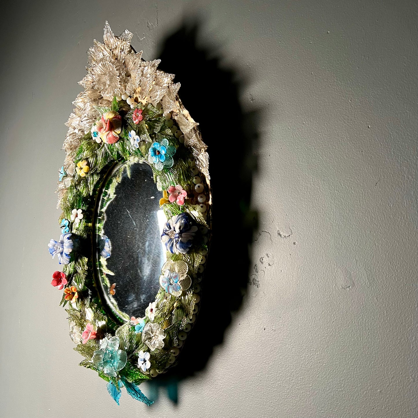Italian Venetian “Primavera” Murano Mirror c.1860