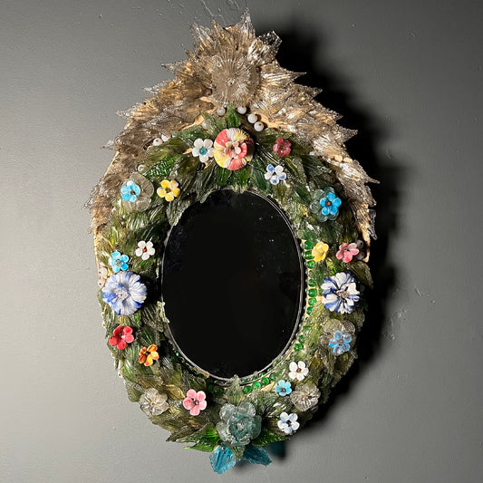 Italian Venetian “Primavera” Murano Mirror c.1860