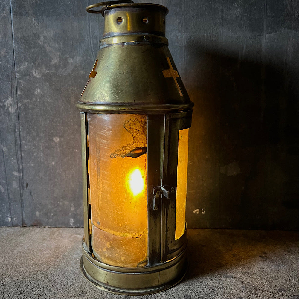 Ecclesiastical Brass and Horn ‘Lanthorn’ Lantern c.1700