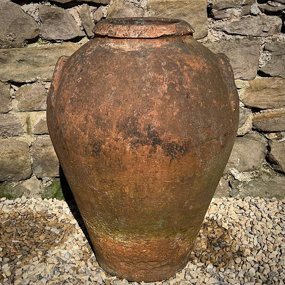 Florentine Terracotta of Impruneta Storage Jar with Paterae c. 17th Century