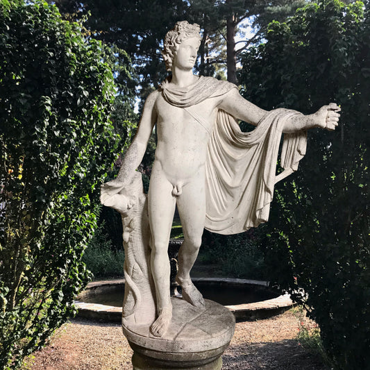 Rare Model of Apollo Belvedere with Plinth Early 20th Century