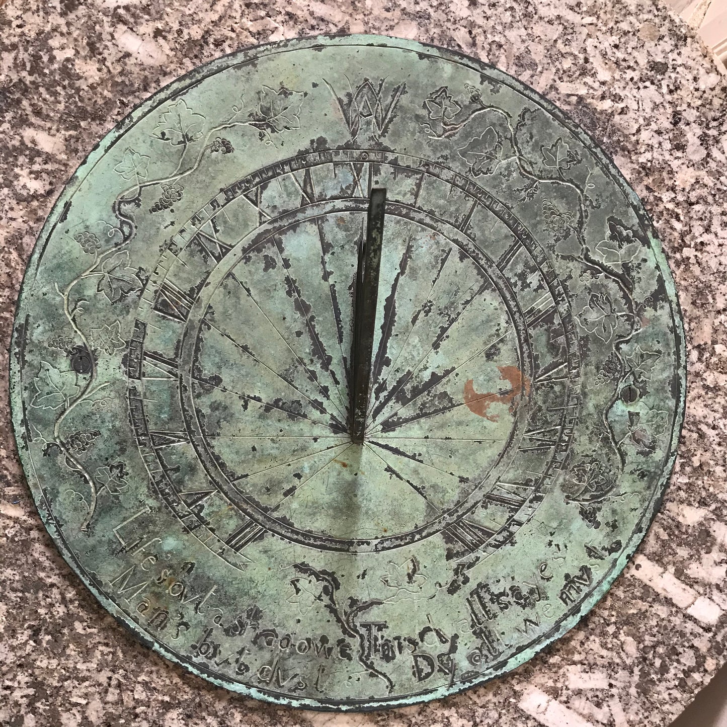 A Monumental Scottish Granite Arts and Crafts Sundial c.1880