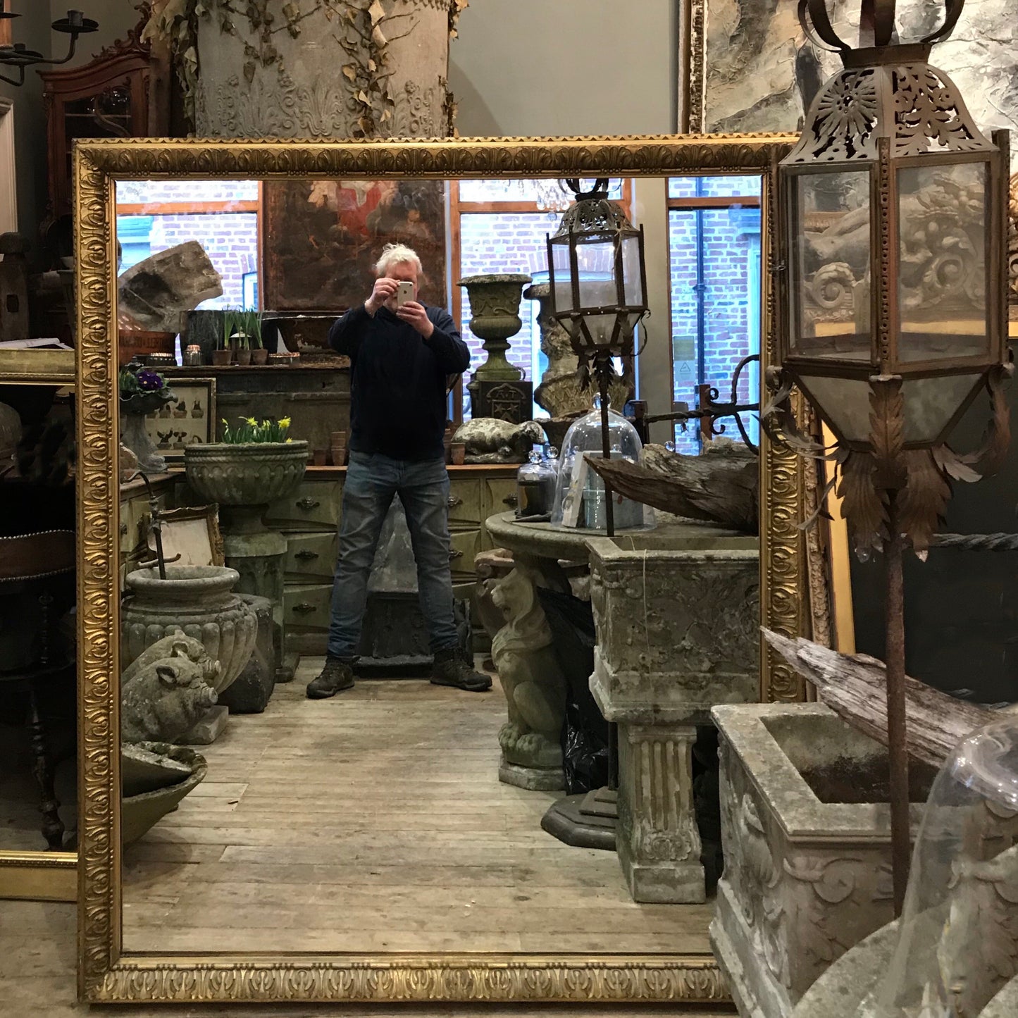 Floor-standing French Mirror