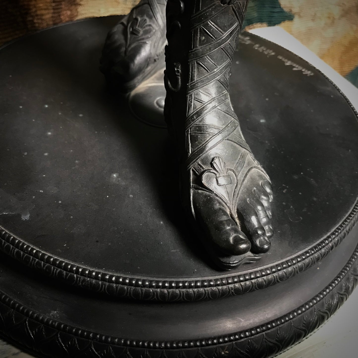 “Narcissus” Bronze by Sabatino de Angelis & Fils dated 1889