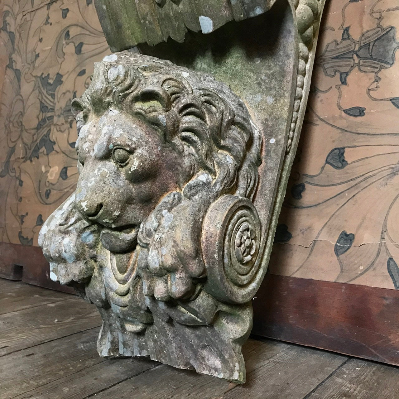 Doulton Terracotta Lion Corbel c.1890