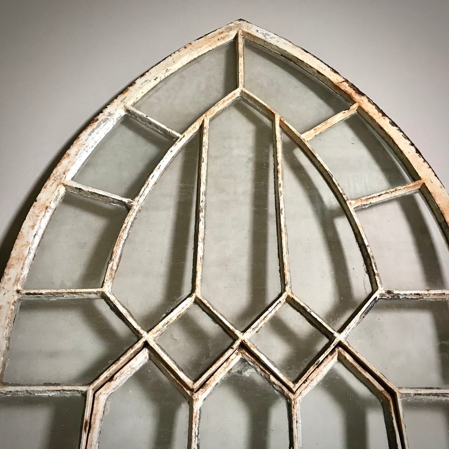 Set of 5 Cast Iron Gothic Arched Coalbrookdale Windows c.1860