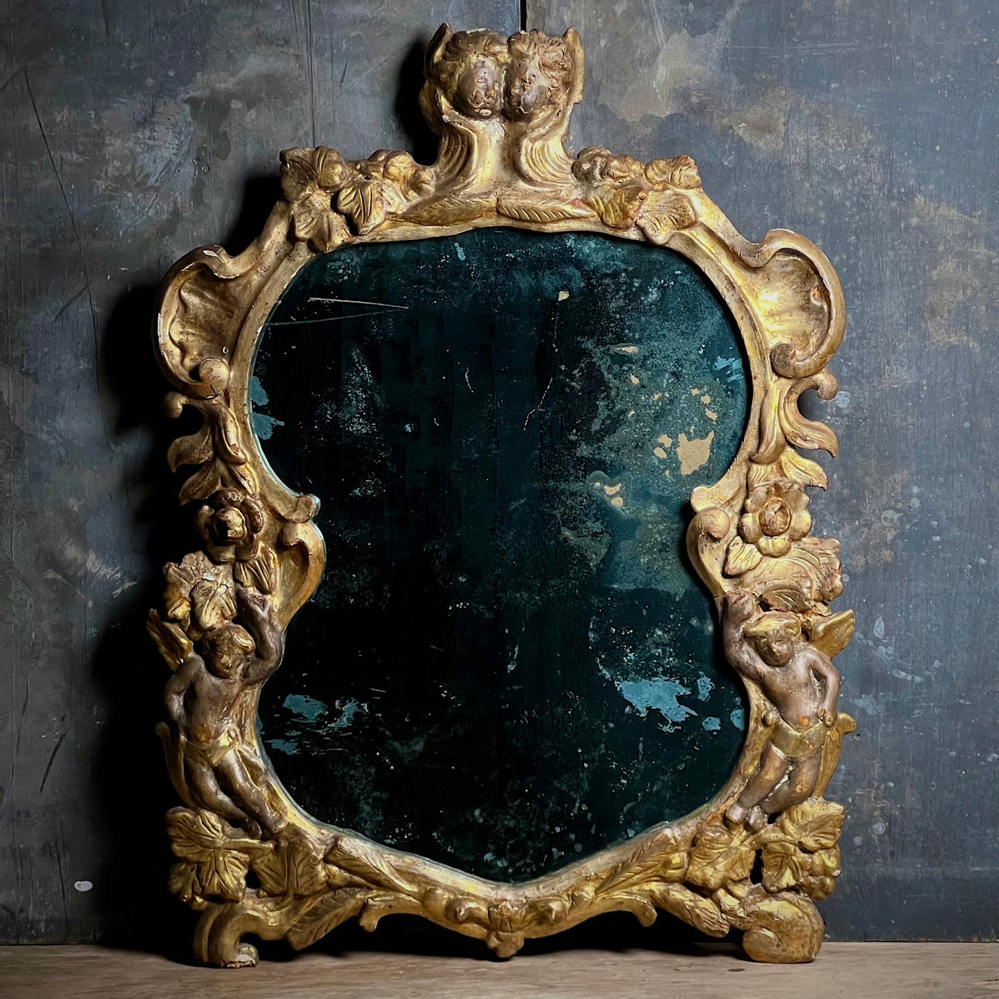 Italian Cherub Mirror c.1770