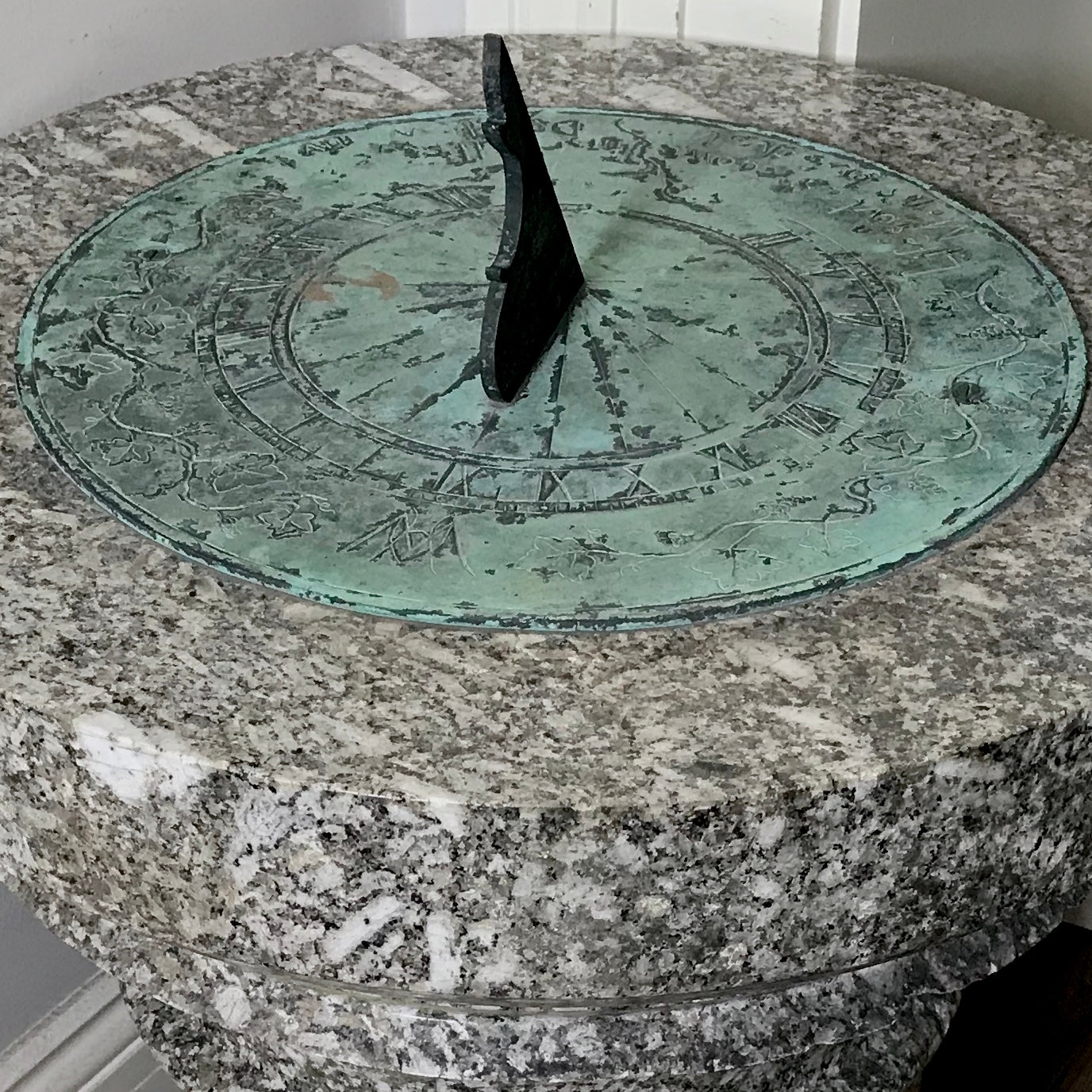 A Monumental Scottish Granite Arts and Crafts Sundial c.1880