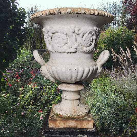 English Campana Cast Iron Urn by Andrew Handyside Co. c.1870