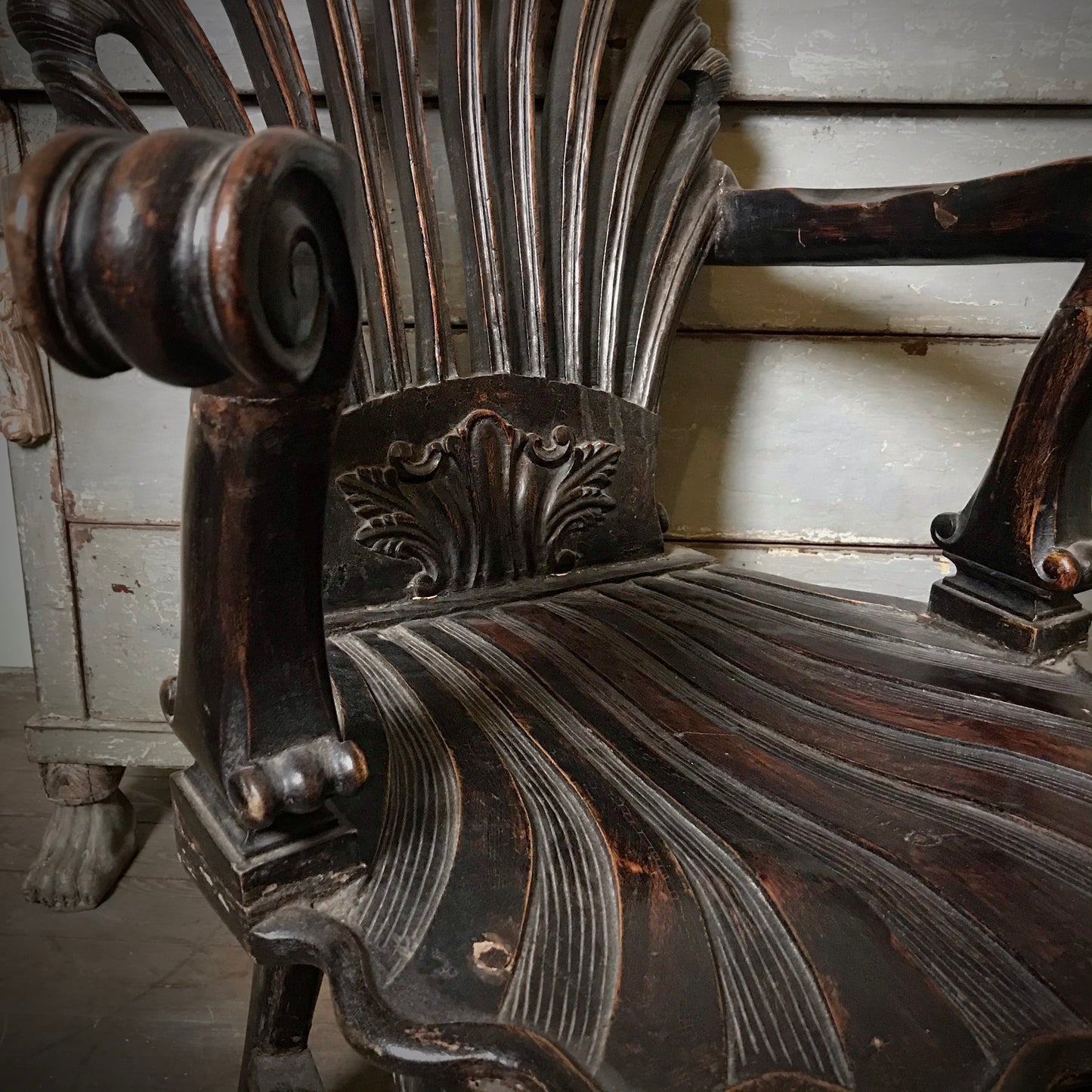 A George II English Grotto Chair in the Manner of William Kent