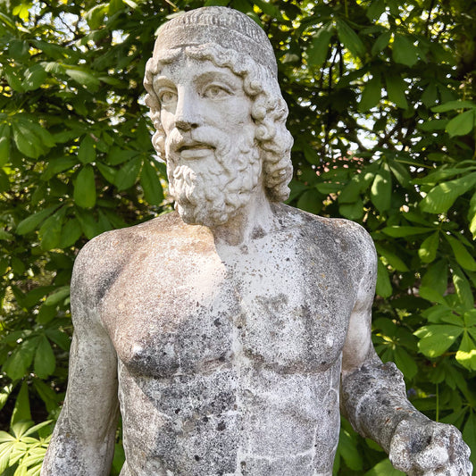 Riace Warrior Statue with Plinth c.1920