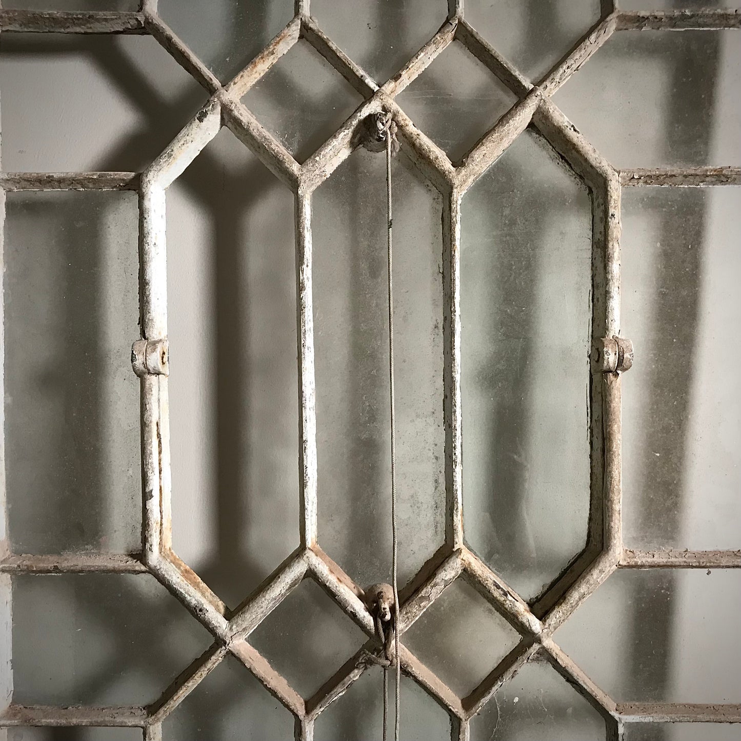 Set of 5 Cast Iron Gothic Arched Coalbrookdale Windows c.1860