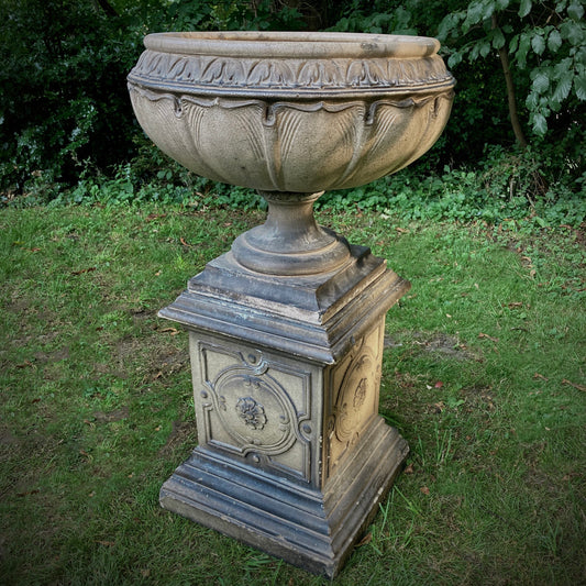 LEFCO Garden Urn and Plinth c.1900-1920