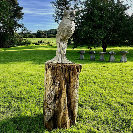 Solid Lead Owl upon Sea Groyne c.1900