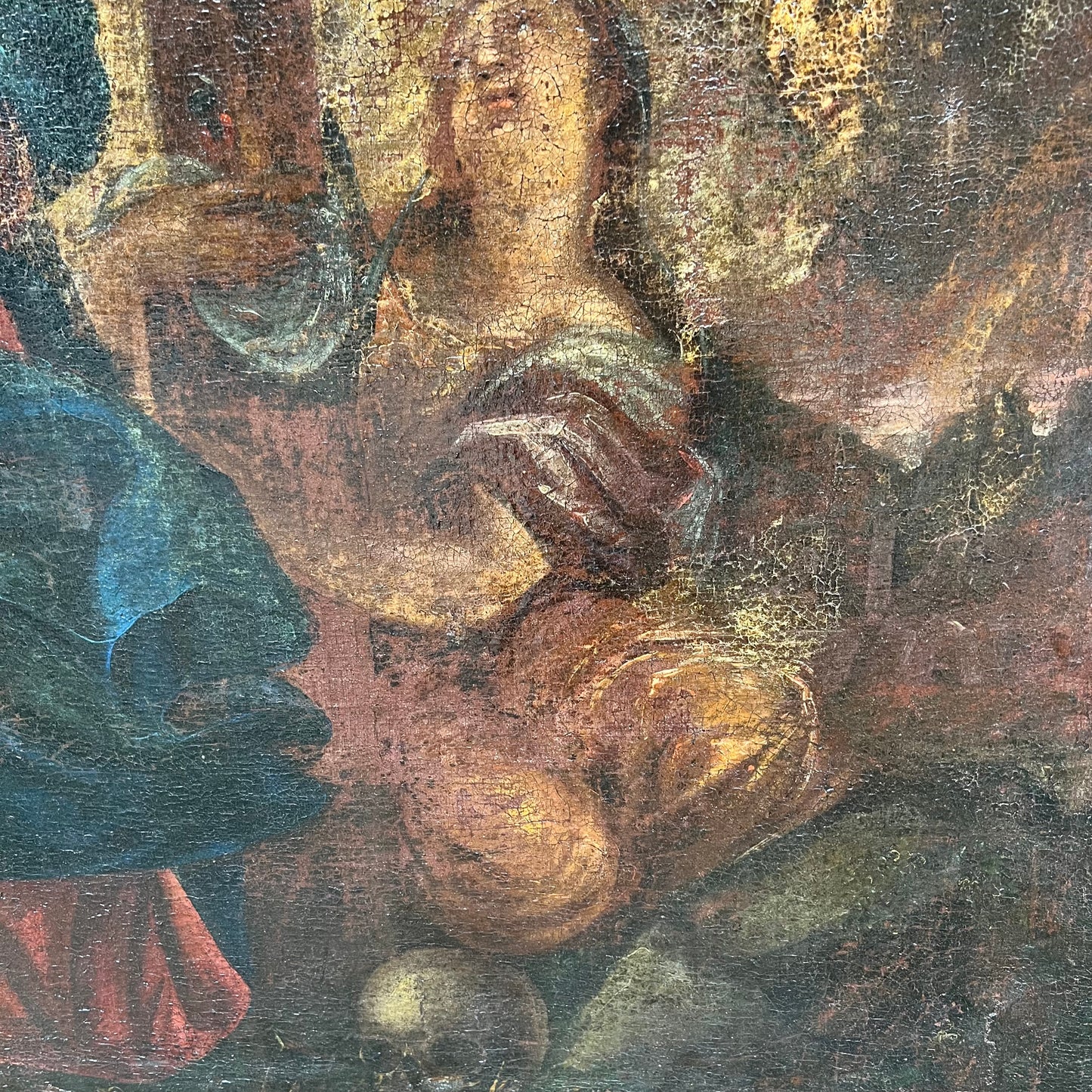 ‘The Crucifixion’ Old Master Oil on Canvas Late 17th/Early 18th Century