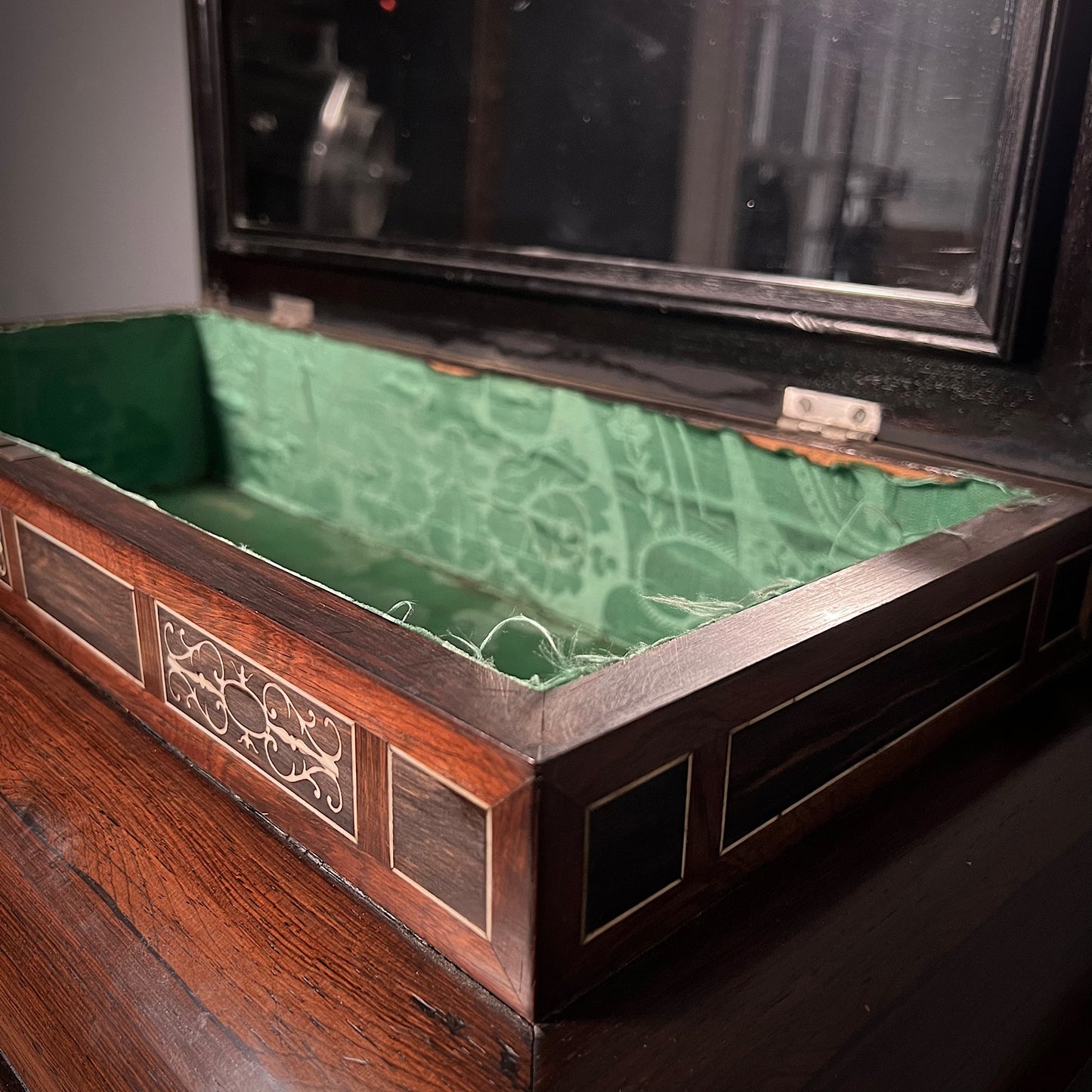 Italian Ebonised and Ivory Inlaid Cabinet on Stand c.1680