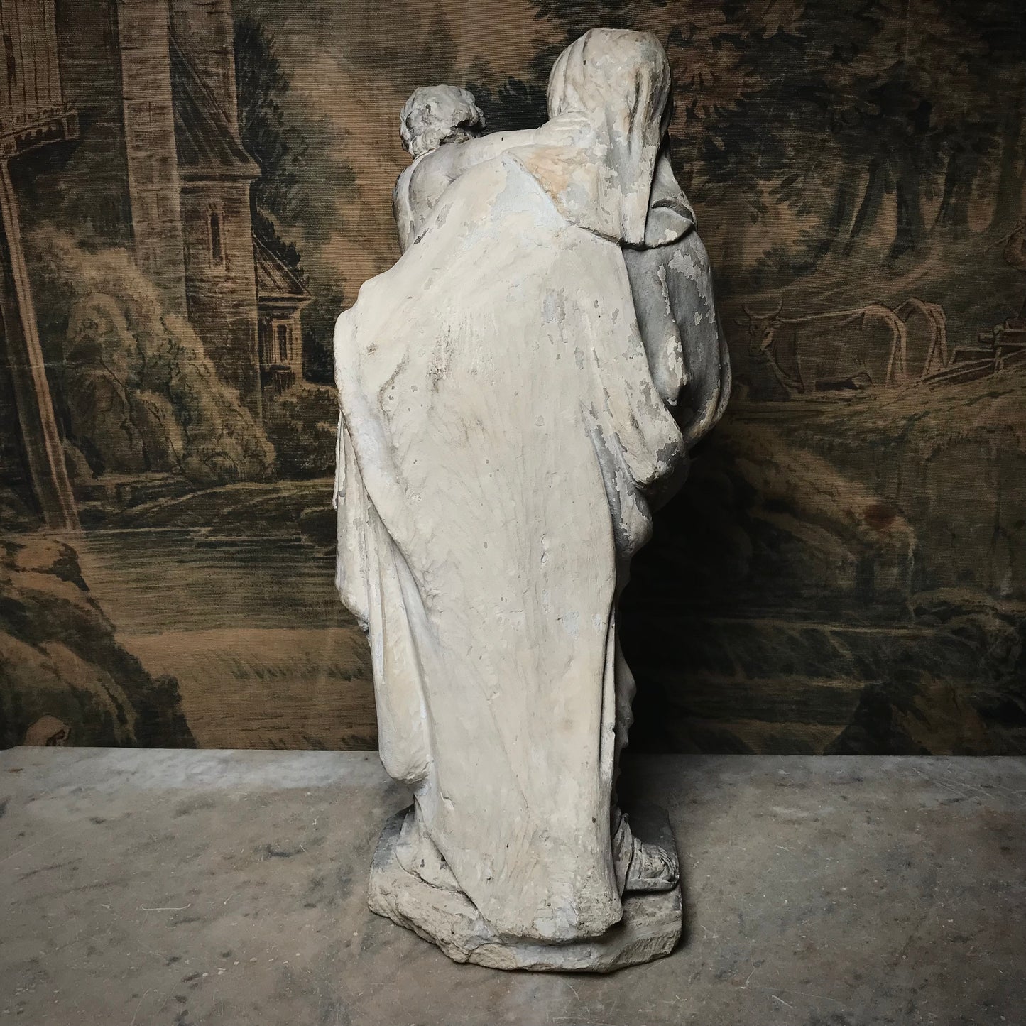 Limestone Virgin & Child Carving c.1640-1660