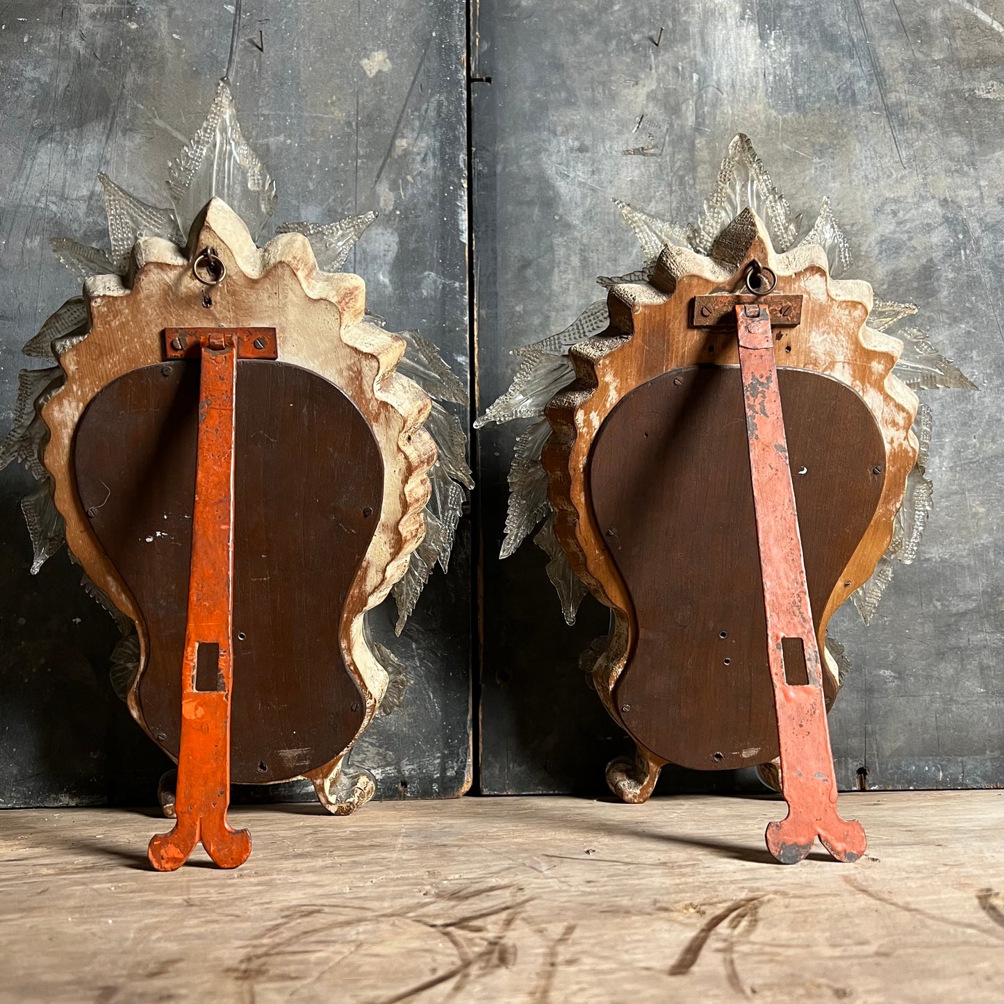 A Pair of Petite Venetian Murano Mirrors c.1890