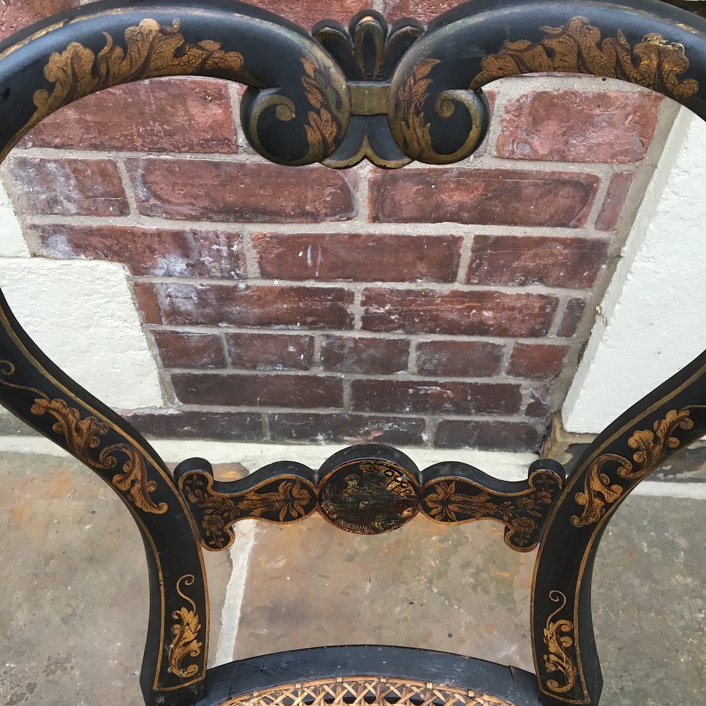 Set of 4 Ebonised French Salon Chairs