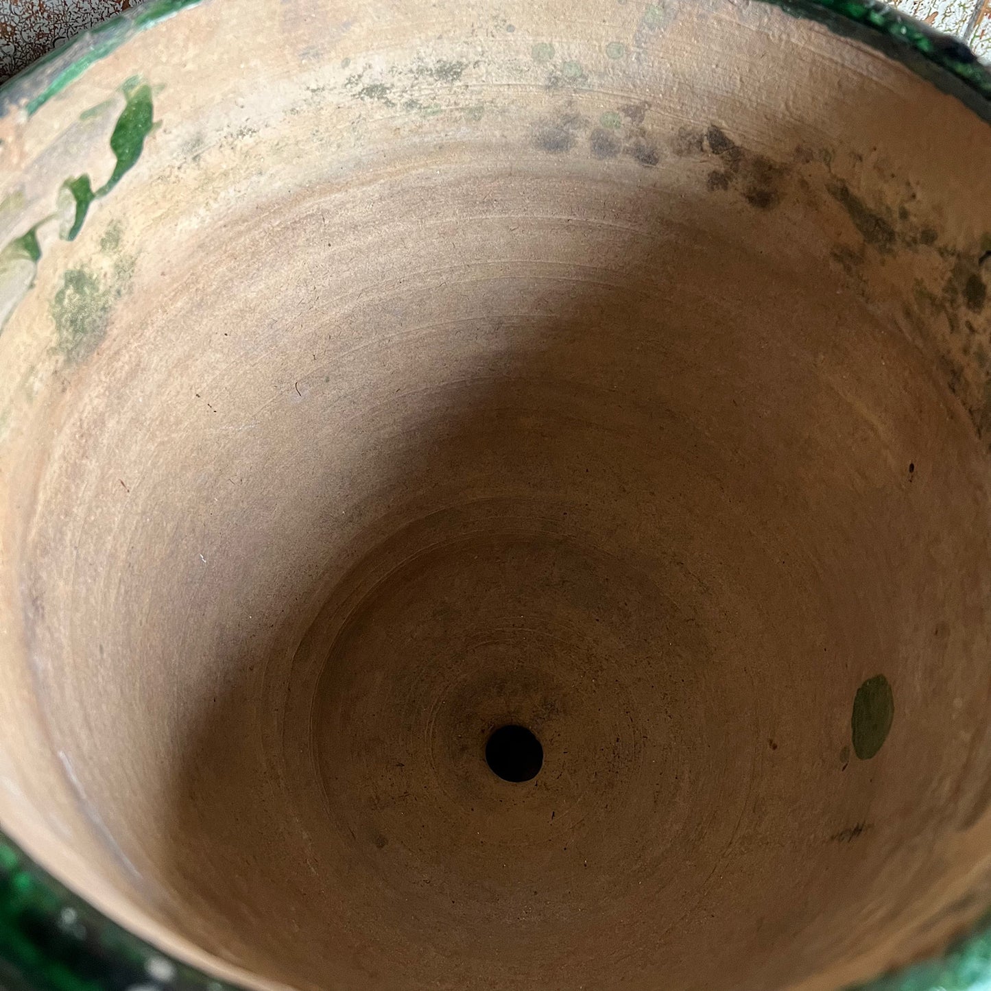 French Glazed Terracotta Castelnaudary Urn/Jardiniere c.1890