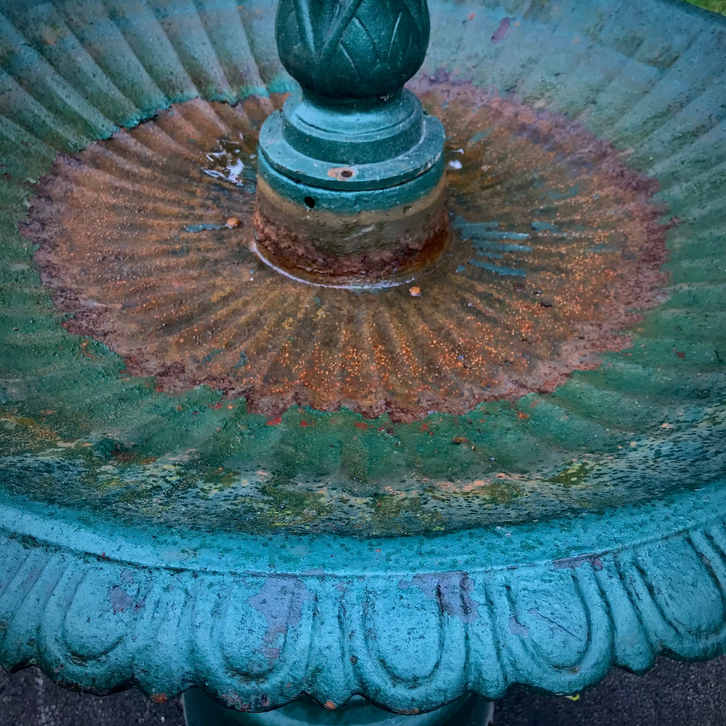 Three Tiered French Cast Iron Swan Fountain