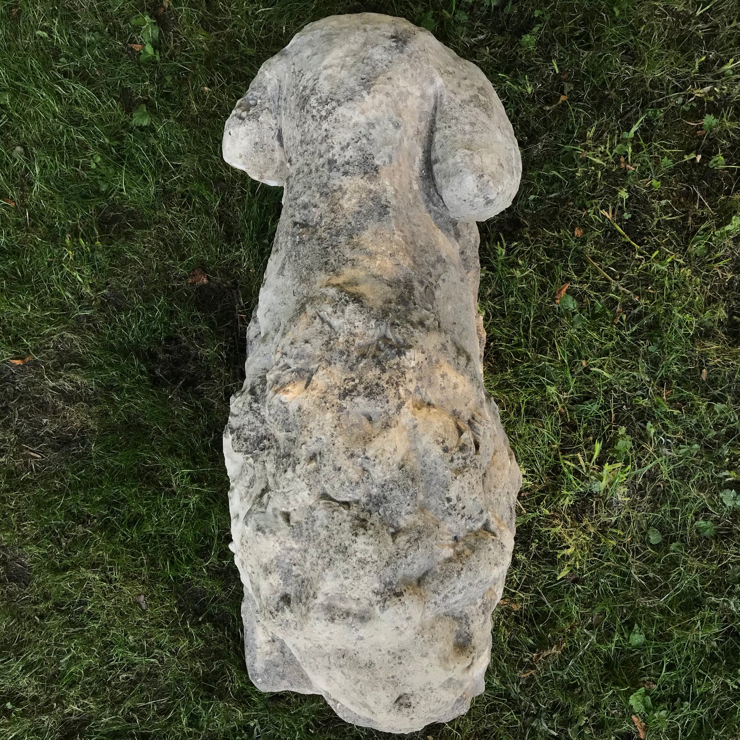 English Limestone Recumbent Lion, Georgian c.1750-1800 – From the Laughton Collection, Scarborough
