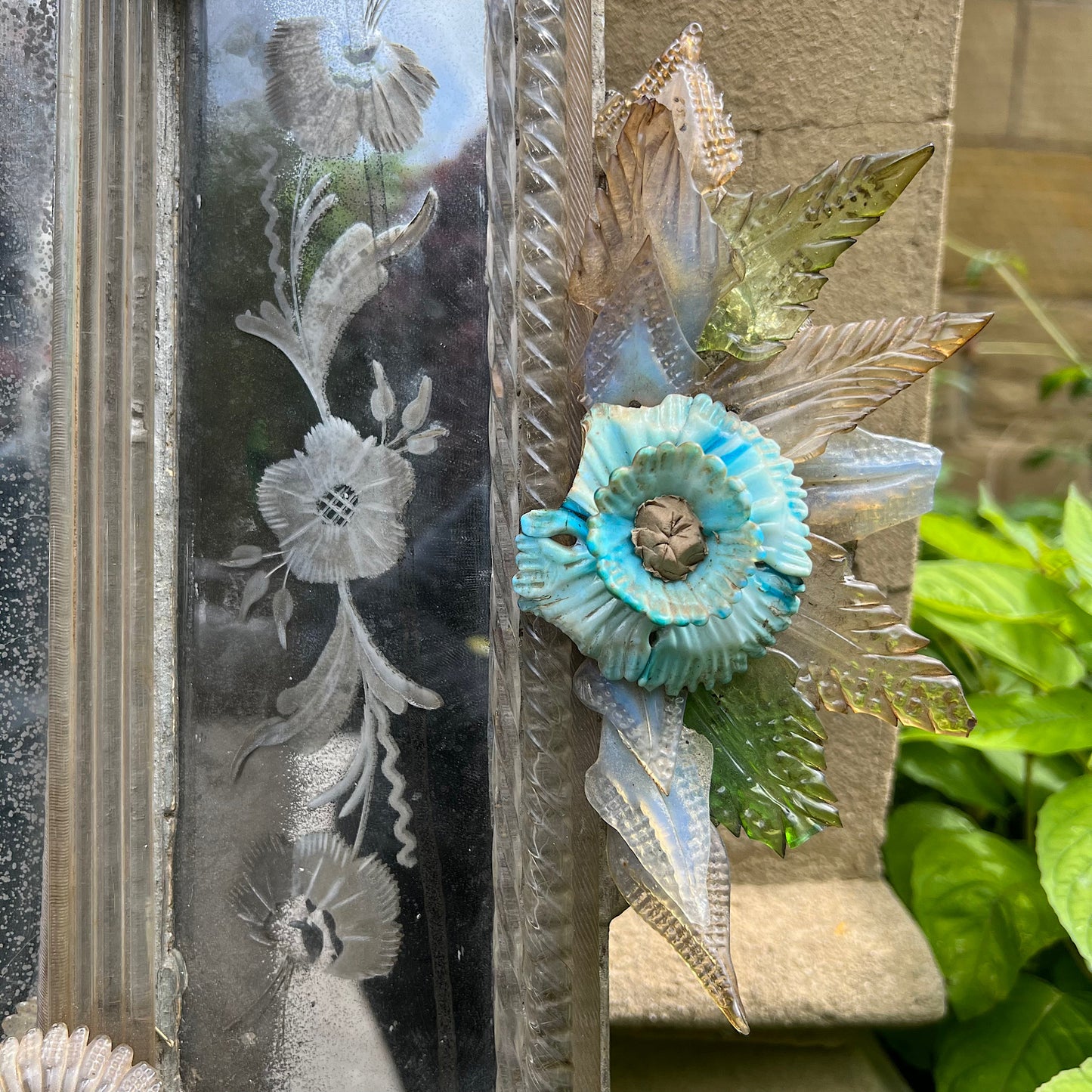 Italian Venetian Murano Mirror c.1920