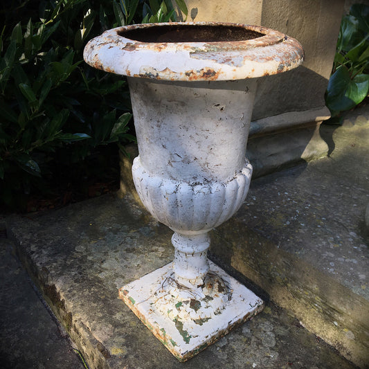 Tall Single Cast Garden Urn